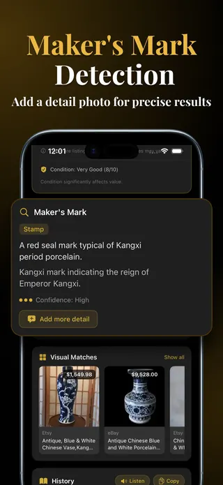 Maker's mark result in Antiqly with visual matches